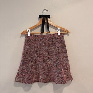 LOFT Ruffle Tweed Skirt